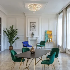 Maytoni Basfor taklampe, gullfarget, Ø 30 cm, 3 x E14 Sale