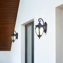 Maytoni Fleur utendørs vegglampe, bronse Hot