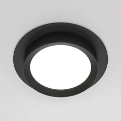 Maytoni Hoop innfellingslampe, rund, svart Outlet