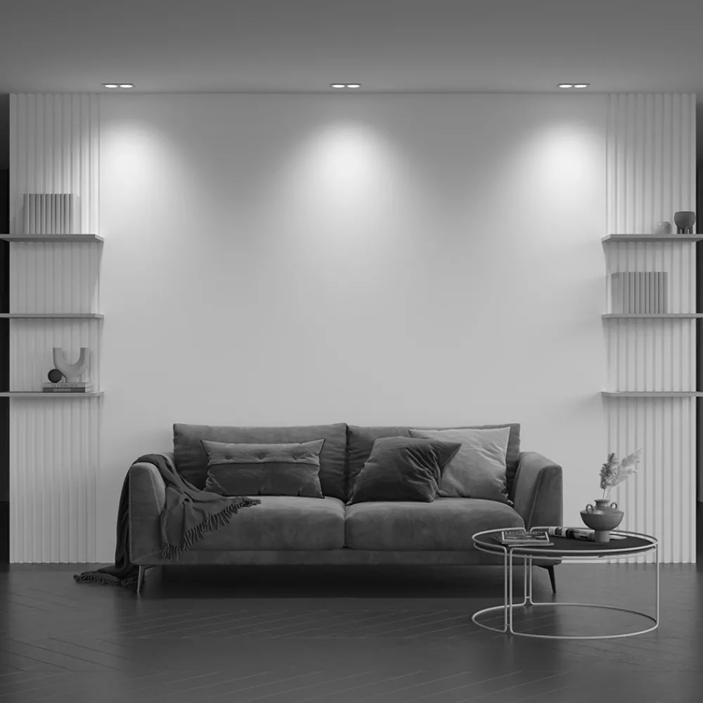 Maytoni innfelt taklampe Zoom hvit 17 x 9 cm 2 lyskilder IP65 Online