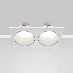 Maytoni innfelt taklampe Zoom hvit 17 x 9 cm 2 lyskilder IP65 Online