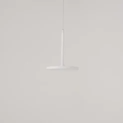 Maytoni LED-hengelampe Plato, hvit, Ø 18,5 cm, aluminium| Kontorbelysning