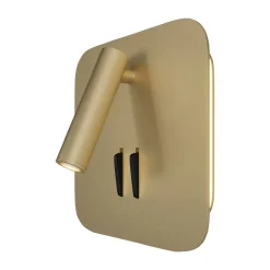 Maytoni los 176 LED-vegglampe, 3 000 K kantet gull| Design- Og Hotellbelysning|Led-Innendørs