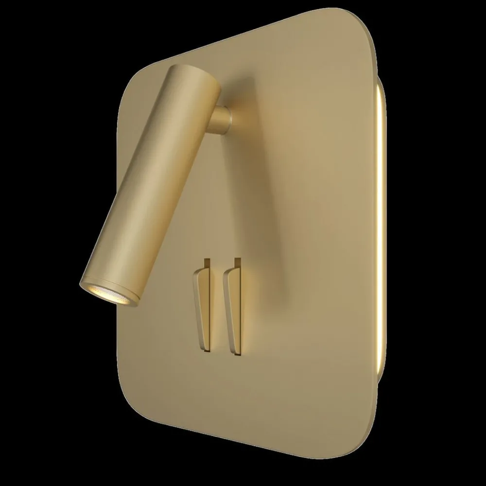 Maytoni los 176 LED-vegglampe, 3 000 K kantet gull| Design- Og Hotellbelysning|Led-Innendørs