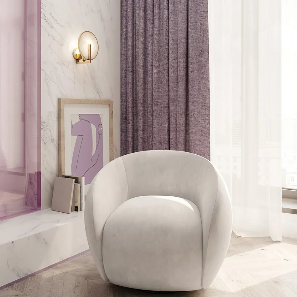 Maytoni Marmo vegglampe, gullfarget/naturstein, høyde 21 cm| Design- Og Hotellbelysning|Vegglamper