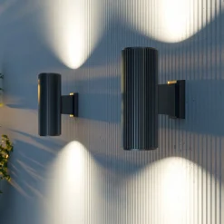 Maytoni Rando utendørs vegglampe 2 lyskilder svart Best