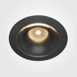 Maytoni Yin LED for innfelt belysning, IP20, 3000K, triac, svart Outlet