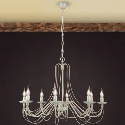 ORION Med kjedeoppheng - lysekrone Antonina, 8 lys| Lysekroner