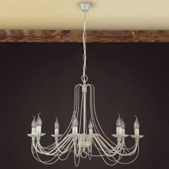 ORION Med kjedeoppheng - lysekrone Antonina, 8 lys| Lysekroner