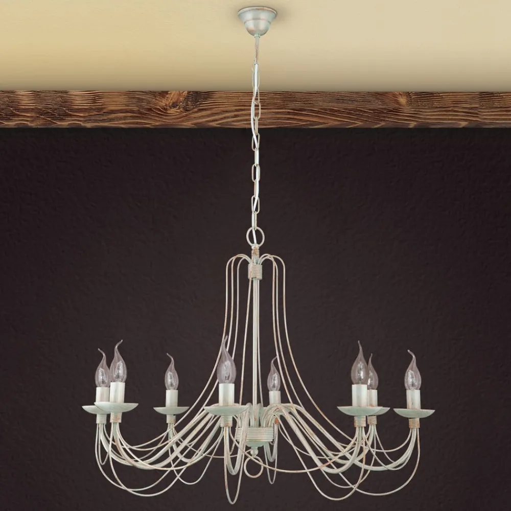 ORION Med kjedeoppheng - lysekrone Antonina, 8 lys| Lysekroner