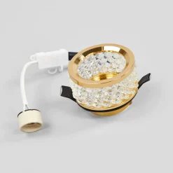 ORION Med krystallpynt - innbyggingslampe Iwen, gull Best