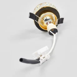 ORION Med krystallpynt - innbyggingslampe Iwen, gull Best