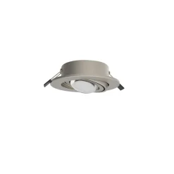 MEGATRON LED innfelt spotlight Planex Powerlens, 4,8 W, nikkel| Downlights
