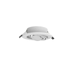 MEGATRON LED innfelt spotlight Planex Powerlens, 4,8 W, hvit| Downlights