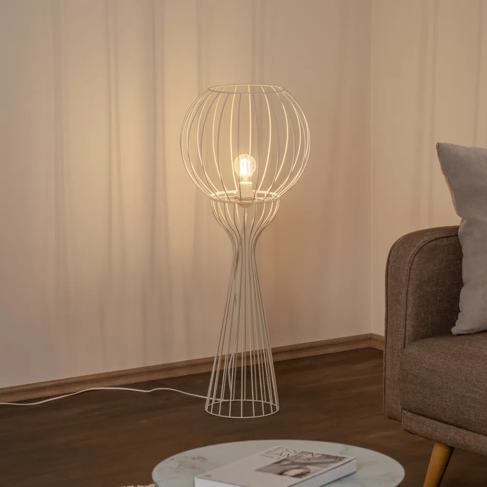 HELAM Mercure gulvlampe, sand, metall/plast, høyde 93 cm Sale