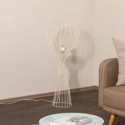 HELAM Mercure gulvlampe, sand, metall/plast, høyde 93 cm Sale