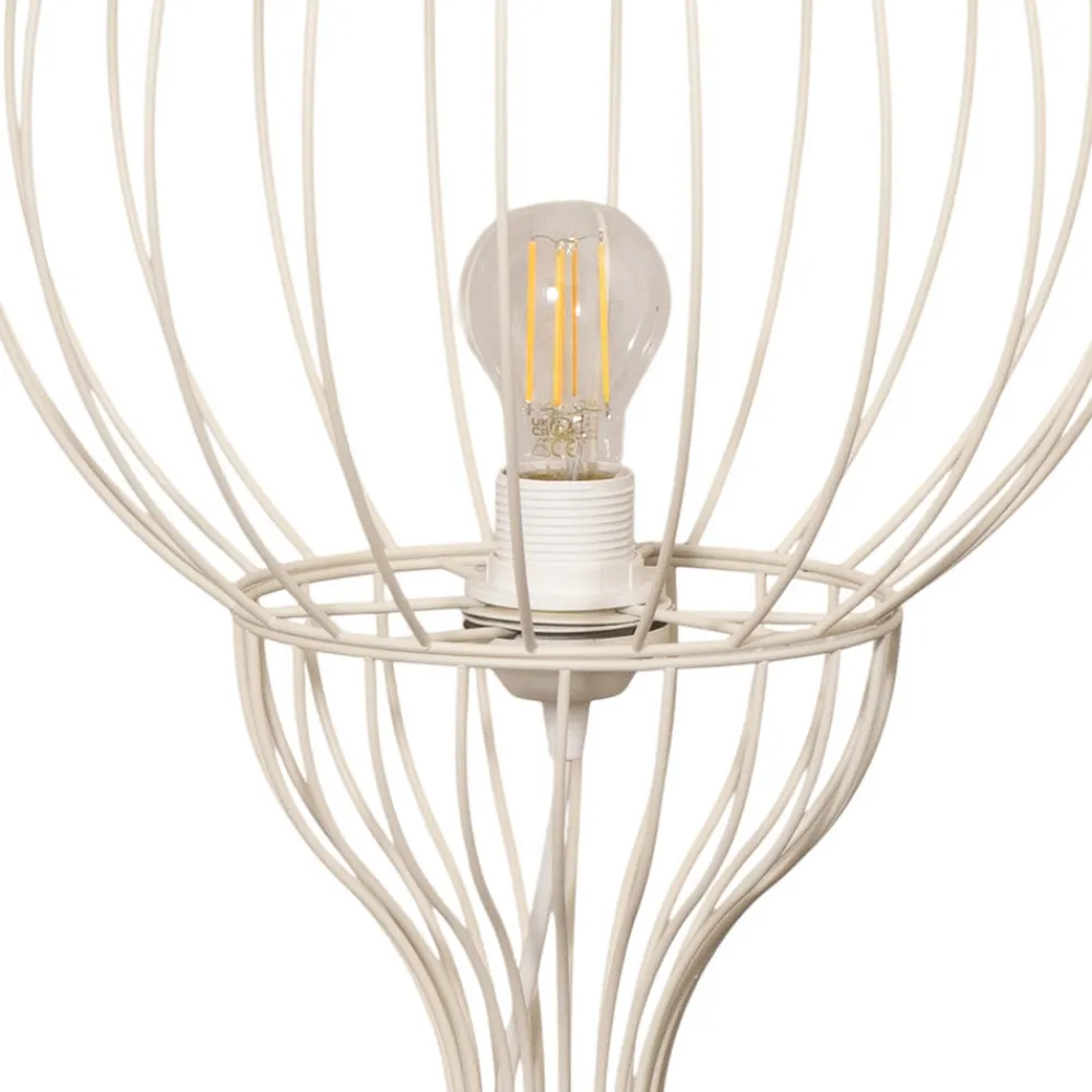 HELAM Mercure gulvlampe, sand, metall/plast, høyde 93 cm Sale