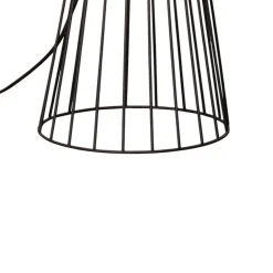 HELAM Mercure gulvlampe, svart, metall/plast, høyde 93 cm Hot