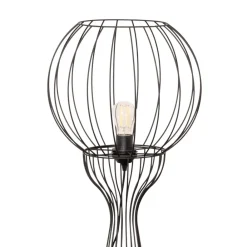 HELAM Mercure gulvlampe, svart, metall/plast, høyde 93 cm Hot