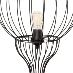 HELAM Mercure gulvlampe, svart, metall/plast, høyde 93 cm Hot