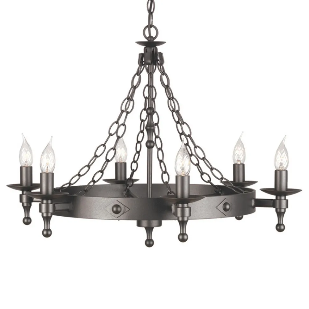 Elstead Middelaldersk WARWICK lysekrone Outlet