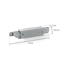 GLOBAL Midttilkobling for HV-strømskinne Noa, grå Discount