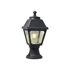 Fumagalli Mikrolot/Mary sokkelampe, svart, klart deksel 2 700 K Discount