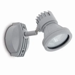 FARO BARCELONA Mini-Project utendørs vegglampe, grå, aluminium, GU10| Utespotter