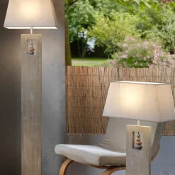 ONLI Miriel gulvlampe, høyde 170 cm, tekstil, tre Hot