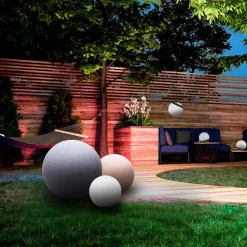 tint Müller Licht fargetone Calluna Solar, CCT, RGB, Ø 25 cm| Smarthus Utebelysning|Solcellelamper