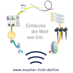 tint Müller Licht fargetone-fjernkontroll for hvite produkter
