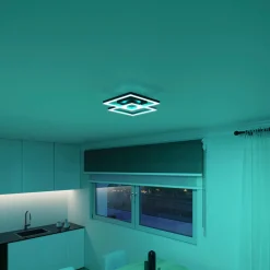 tint Müller Licht LED taklampe Cano, RGB, CCT, svart Discount