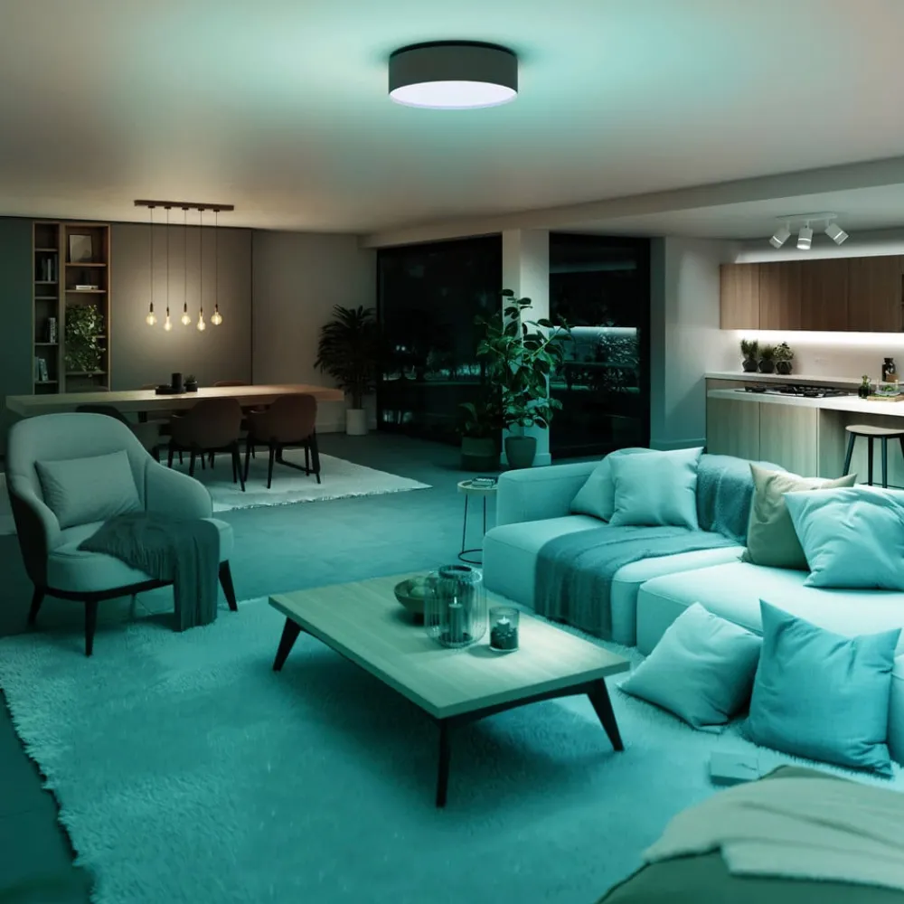 tint Müller Licht LED taklampe Malea, RGB, CCT, taupe| Smarthus Belysning