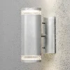 Konstsmide Modena utendørs vegglampe 2-lk. grå| Vegglamper Utendørs