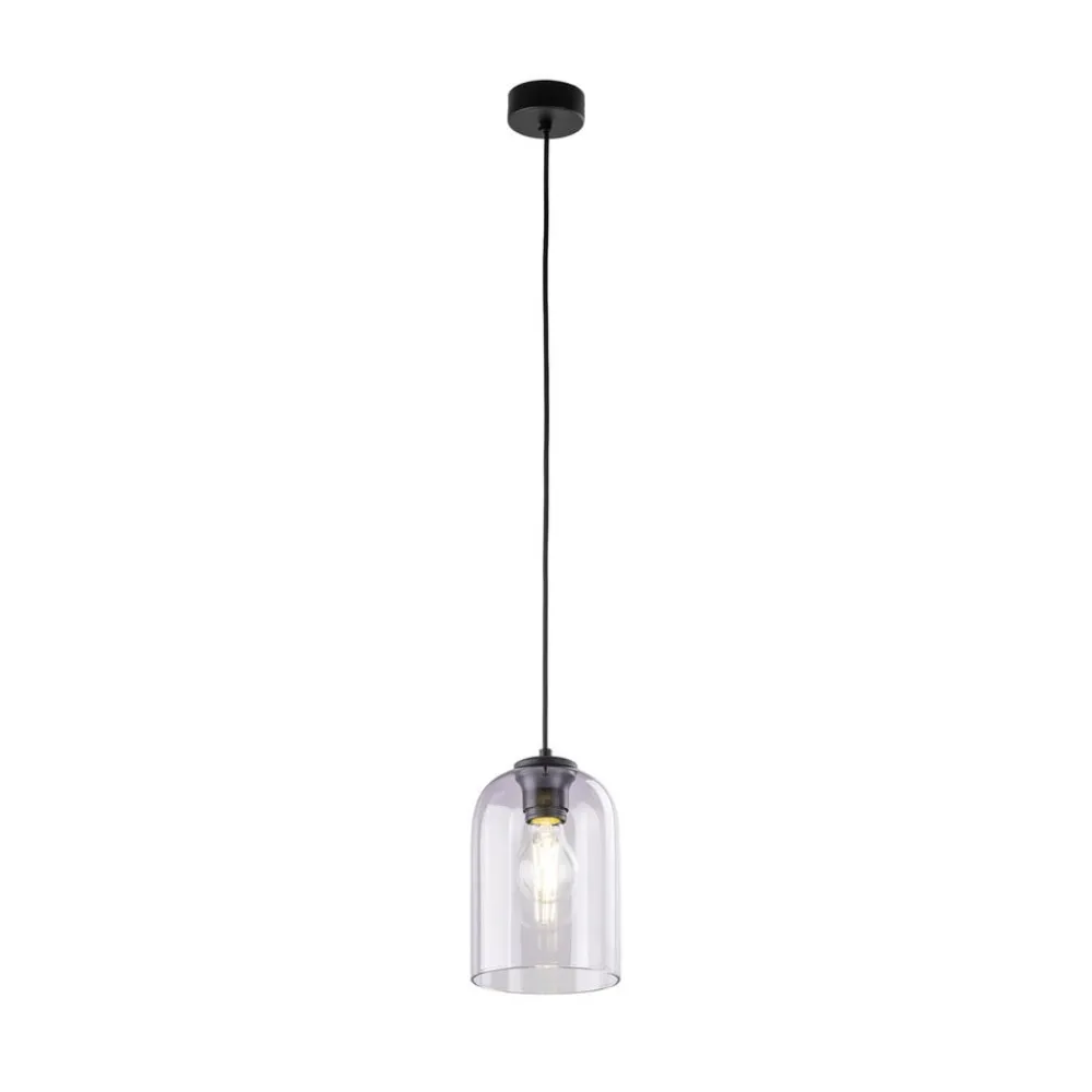 TK Lighting Molly hengelampe, lilla, Ø 14 cm, metall/glass| Pendellamper