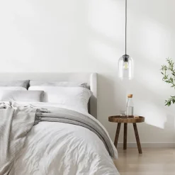 TK Lighting Molly hengelampe, transparent, Ø 14 cm, metall/glass| Pendellamper