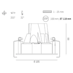 Molto Luce Dark Night R innfelt 4 000 K hvit/svart Online