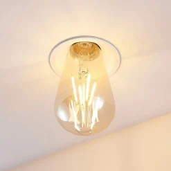 Molto Luce innbyggingslampe Willi 68R, hvit, aluminium, E27| Downlights