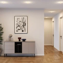 Molto Luce innbyggingslampe Willi 68R, hvit, aluminium, E27| Downlights