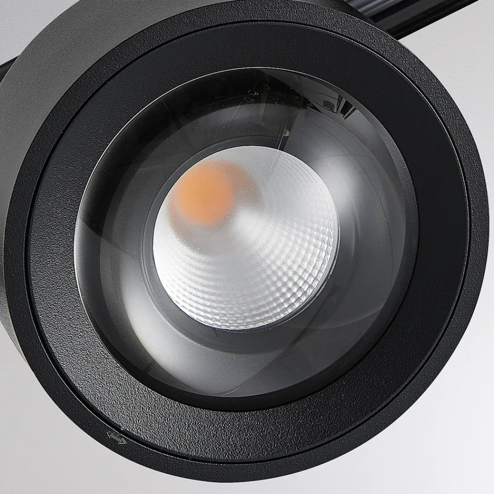 Molto Luce LED 3-faset skinnespot Mag, svart, 827 Hot