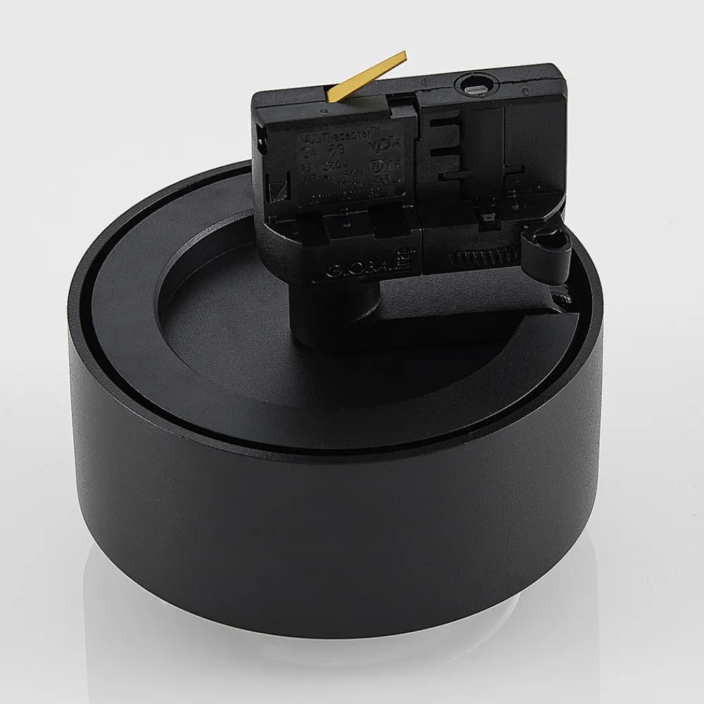 Molto Luce LED 3-faset skinnespot Mag, svart, 827 Hot