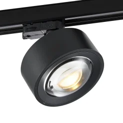 Molto Luce LED 3-faset skinnespot Mag , svart, 830| Skinnesystem