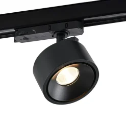 Molto Luce LED 3-faset skinnespotlight Magis, svart, 827| Skinnesystem
