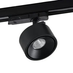 Molto Luce LED 3-faset skinnespotlight Magis, svart, 827| Skinnesystem