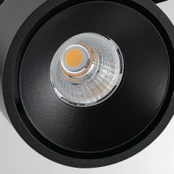 Molto Luce LED 3-faset skinnespotlight Magis, svart, 827| Skinnesystem