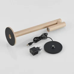 Molto Luce LED-bordlampe Mimo T, sandfarget, aluminium Sale