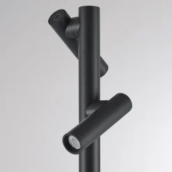 Molto Luce LED-gulvlampe Mimo Double F, antrasitt, aluminium Discount