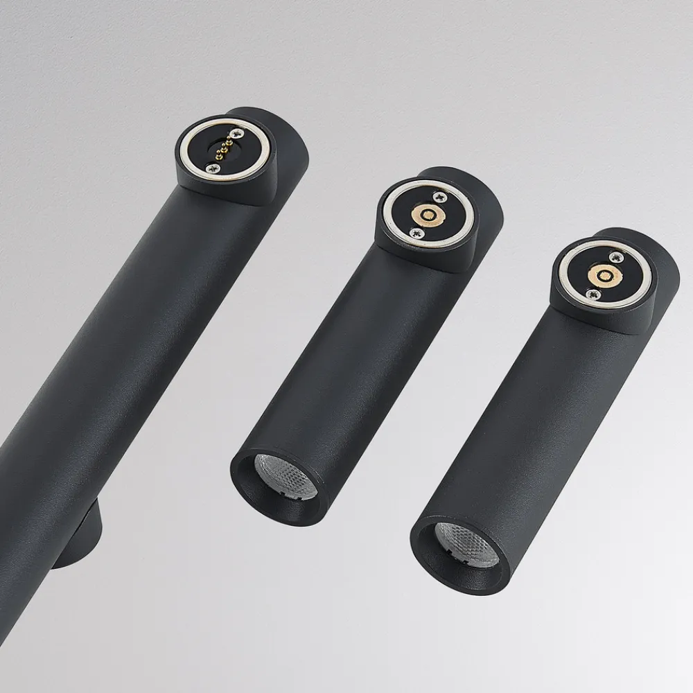 Molto Luce LED-gulvlampe Mimo Double F, antrasitt, aluminium Discount