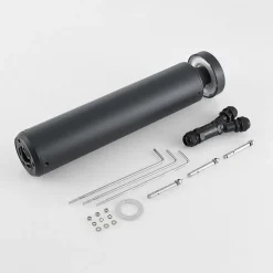 Molto Luce LED-sokkellampe Mona, Ø 10 cm, aluminium, høyde 45 cm Clearance