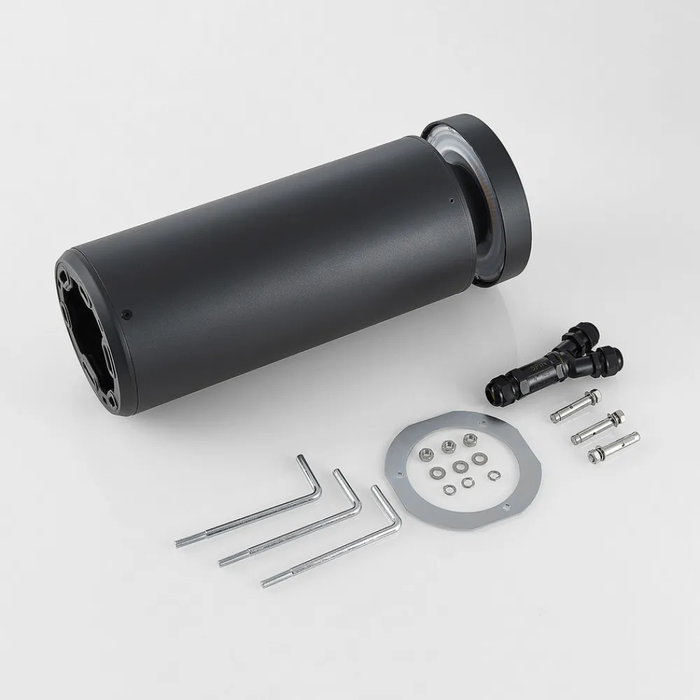 Molto Luce LED-sokkellampe Mona, Ø 18 cm, aluminium, høyde 45 cm Hot